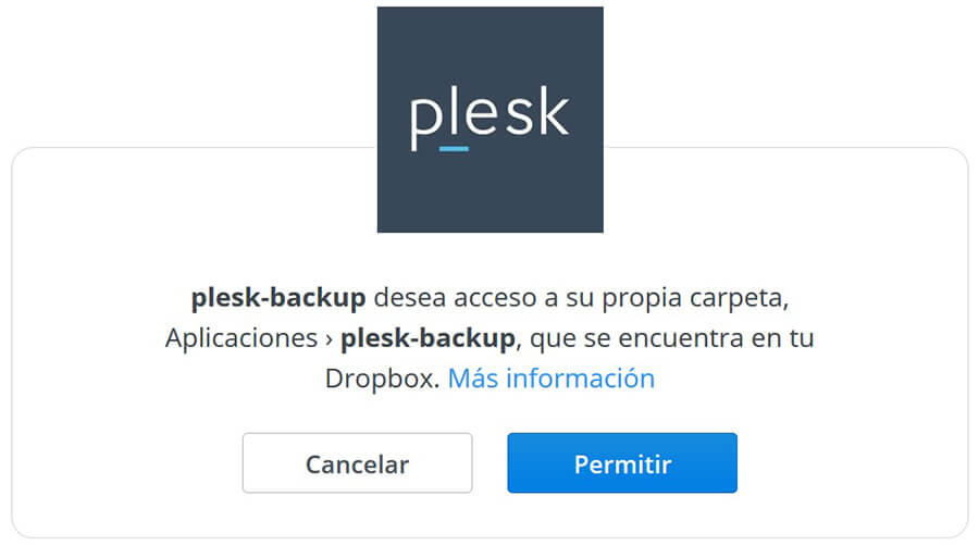 Backup en disco en la nube Dropbox